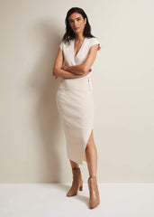 Jasmina V-Neck Top - Ivory
