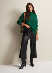 Hannah Green Ribbed Jumper - Green