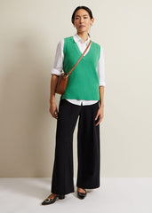 Marianna V Neck Tank - Green