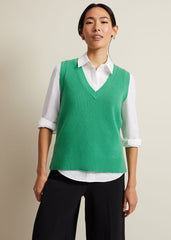 Marianna V Neck Tank - Green