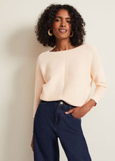 Nellie Ripple Jumper - Apricot