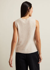 Daniella Mohair Knitted Tank - Stone