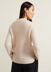 Connie Mohair Blend Jumper - Stone