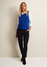 Daniella Mohair Knitted Tank - Blue