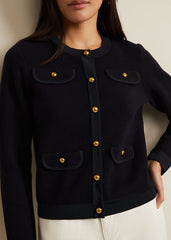 Libby Knitted Jacket - Navy