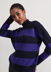 Sammi Stripe Jumper - Navy