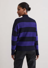 Sammi Stripe Jumper - Navy