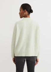 Jordan Alpaca Funnel Neck Jumper - Green