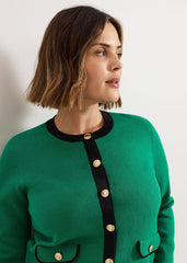 Taz Knitted Jacket - Green