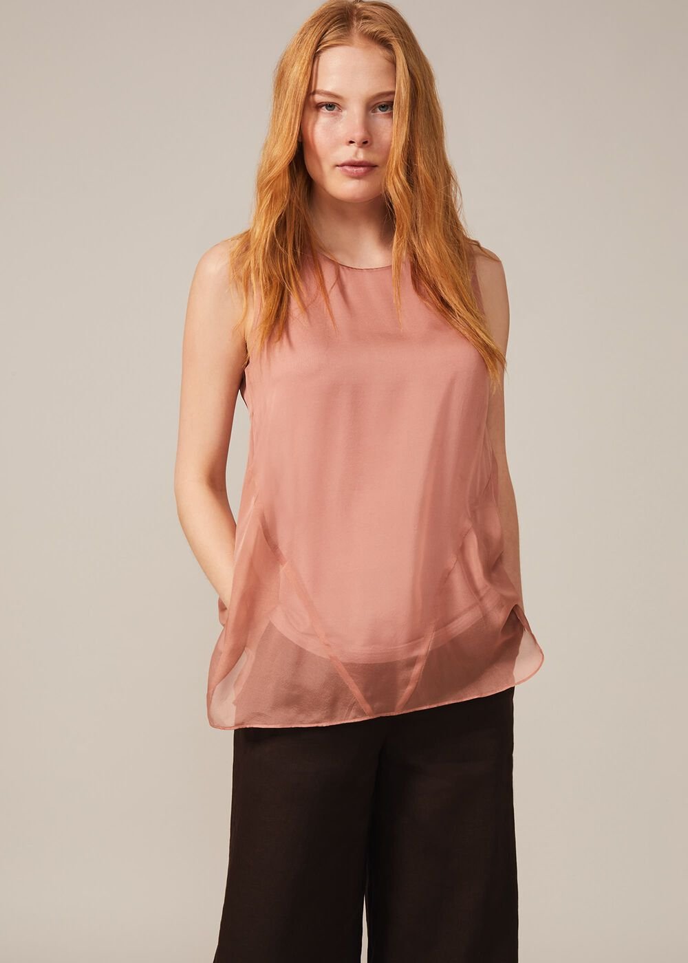 Leowa Silk Blouse - Blush