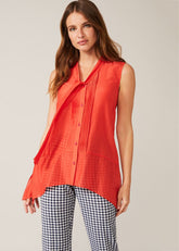 Ysanne Silk Blend Blouse - Cucumber Rose
