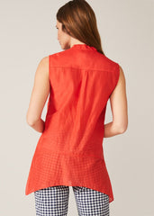 Ysanne Silk Blend Blouse - Cucumber Rose