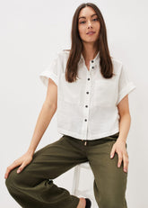 Mia Short Sleeve Shirt - White