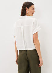 Mia Short Sleeve Shirt - White