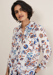 Adriel Floral Shirt - Cream/Multi