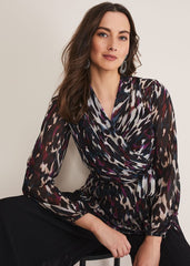 Florentine Printed Blouse - Multi-Coloured