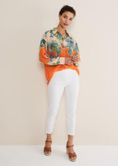 Paisley Placement Shirt - Orange