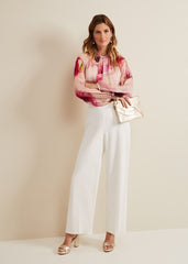 Poppy Silk Blouse - Pale Pink