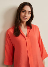 Cynthia Longline Shirt - Coral