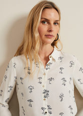 Riley Printed Shirt - Ivory
