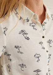 Riley Printed Shirt - Ivory