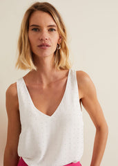 Hayley Hotfix Vest - Nude