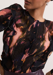 Cordelia Ruffle Blouse - Multi-Coloured