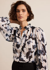 Feya Floral Print Blouse - Multi-Coloured