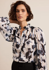 Feya Floral Print Blouse - Multi-Coloured