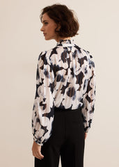 Feya Floral Print Blouse - Multi-Coloured