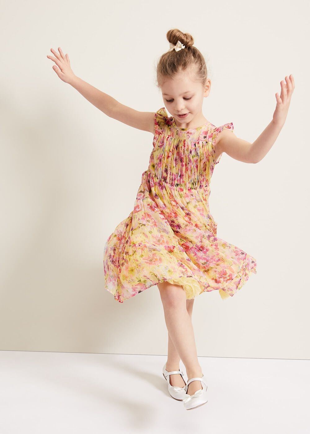 Aurora Print Shimmer Dress - Multi-Coloured