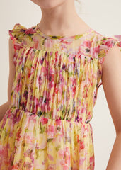 Aurora Print Shimmer Dress - Multi-Coloured