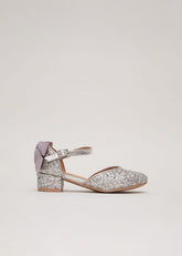 Glitter Heeled Shoes - Silver