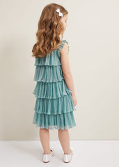 Destiny Plisse Dress - Green