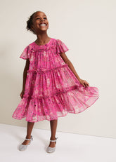Isabela Floral Smock Dress - Multi-Coloured