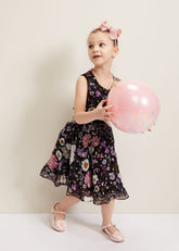 Remy Floral Shimmer Dress - Multi-Coloured
