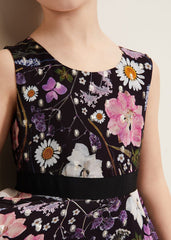 Remy Floral Shimmer Dress - Multi-Coloured