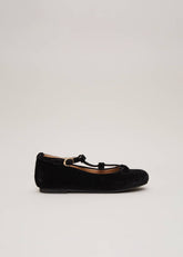 Black Velvet Shoes - Black
