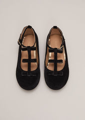 Black Velvet Shoes - Black