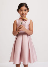 Melody Antique Rose Satin Dress - Antique Rose