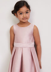 Melody Antique Rose Satin Dress - Antique Rose