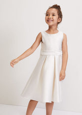 Melody Ivory Satin Dress - Ivory