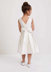 Melody Ivory Satin Dress - Ivory