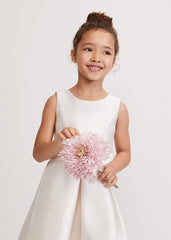 Melody Ivory Satin Dress - Ivory