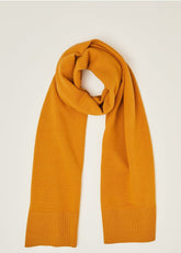 Lorell Ribbed Texture Scarf - Mustard