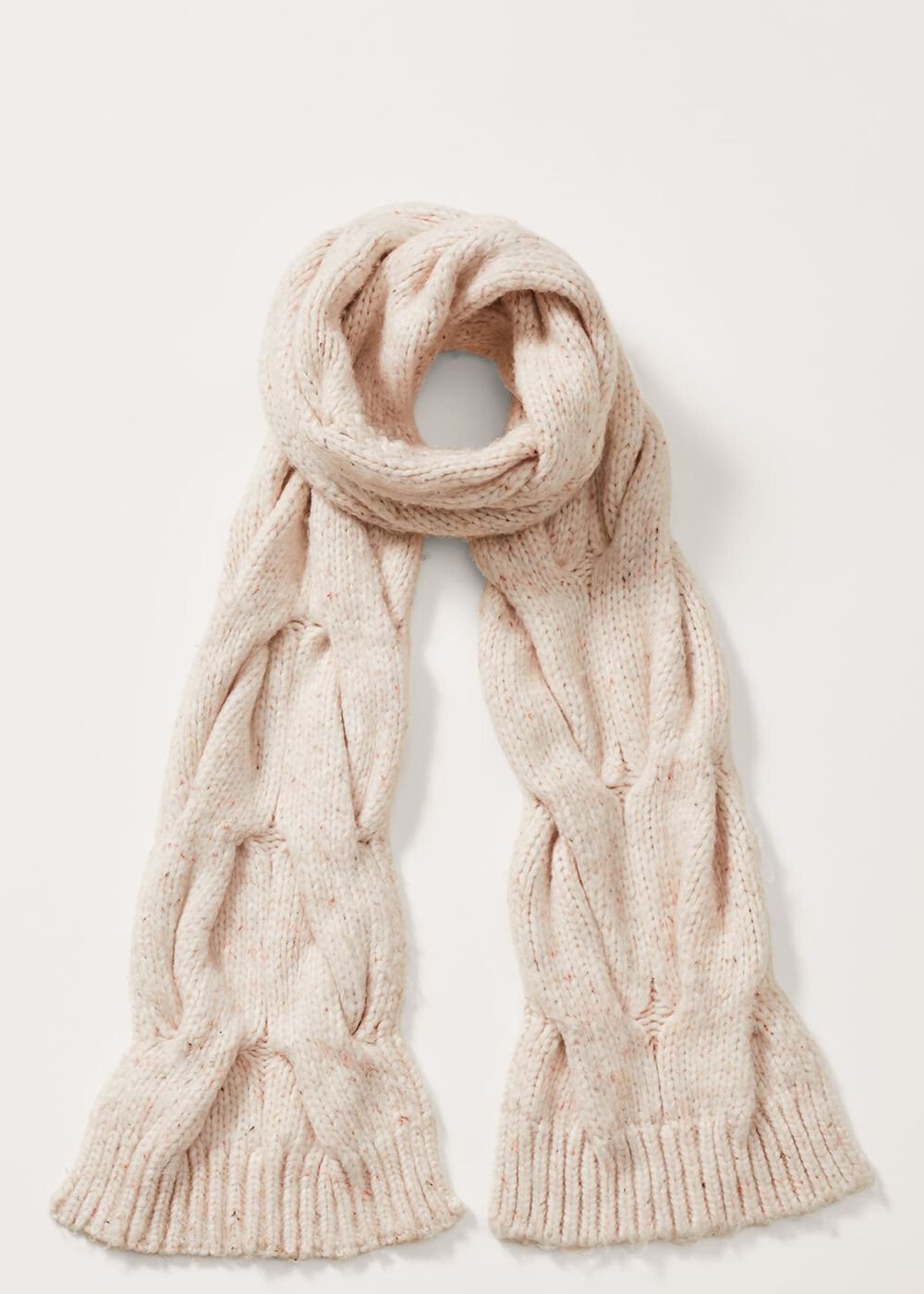 Cattie Cable Scarf - Neutral