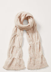 Cattie Cable Scarf - Neutral