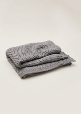 Miya Knitted Blanket - Grey