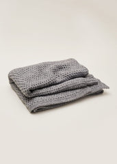 Miya Knitted Blanket - Grey
