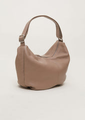 Leather Shopper Bag - Putty White